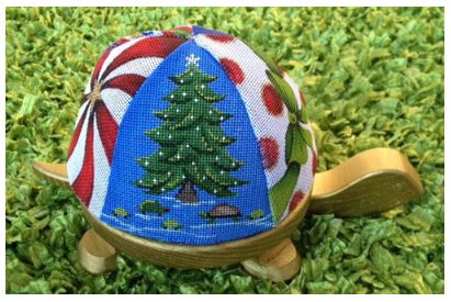 Turtle Shell Pieces w/o Wooden Base - Christmas
