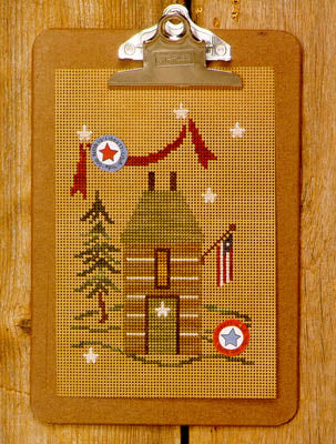 Clip Art - House Of Liberty (w/perforated paper & buttonns)