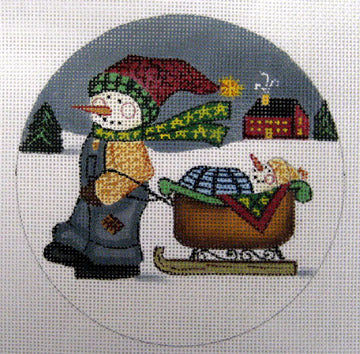 Snowman and Sled