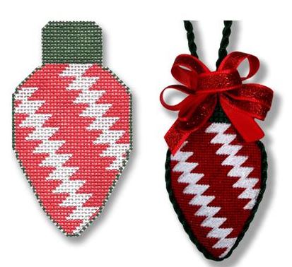 Light Bulb - Red/White Lightning Bolt