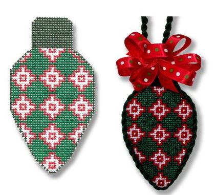 Light Bulb - Green/White/Red Tile