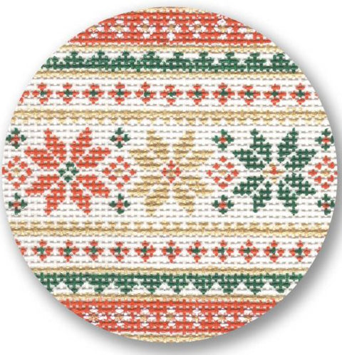 Red/Green/Gold Poinsetta