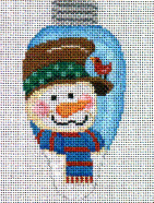 Light Bulb - Snowman Face