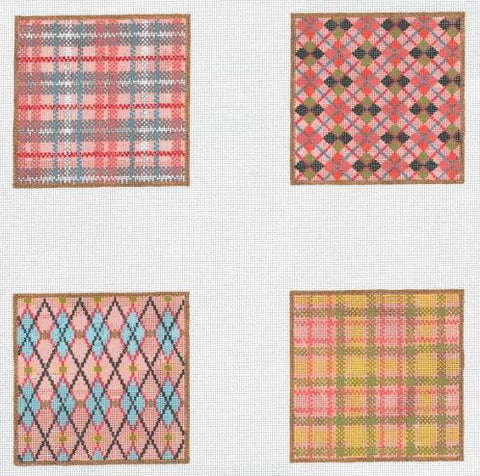 Mad for Plaid Coaster Set