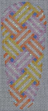 Diagonal Stripes Weave/Pink Carrot 
