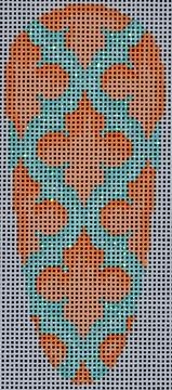Quatrefoil/Aqua Carrot 