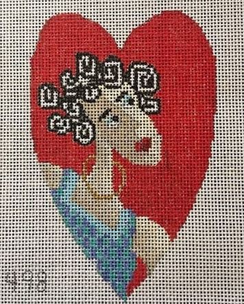 Lady Heart Ornament