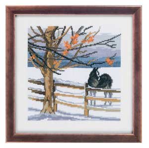 Horse Winter Scene