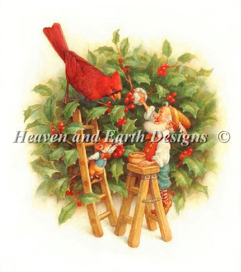 Polishing The Holly Berries