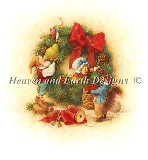 Decorating The Wreath
