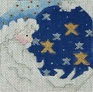 Moon Santa - Blue