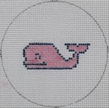 Mini Round - Pink Whale