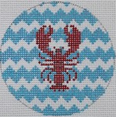 Mini Round - Lobster on Chevron