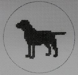 Mini Round - Black Lab