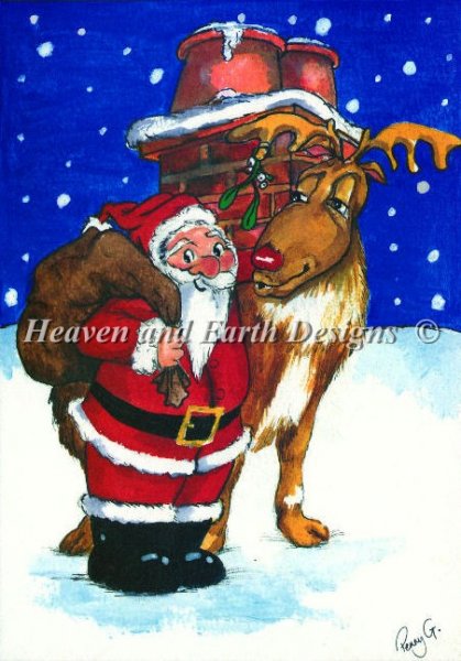 Santa Rudolph - Quick Stitch