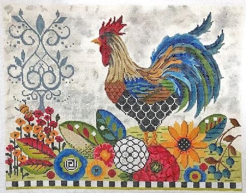 Provence Rooster Stitch Guide