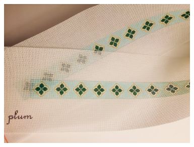 Floral Geometric - Aqua/Kelly Green