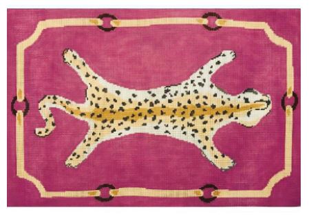 Leopard Clutch on Pink