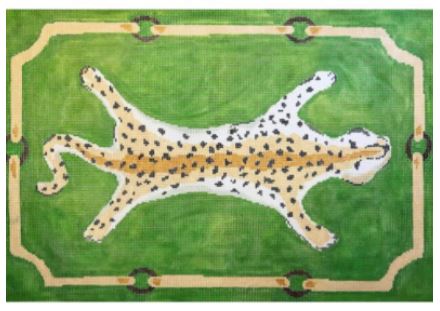 Leopard Clutch on Green