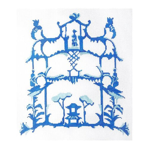 Garden Folly in Blue - 18M