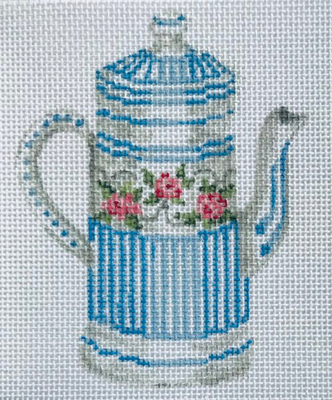 White and Blue Kettle