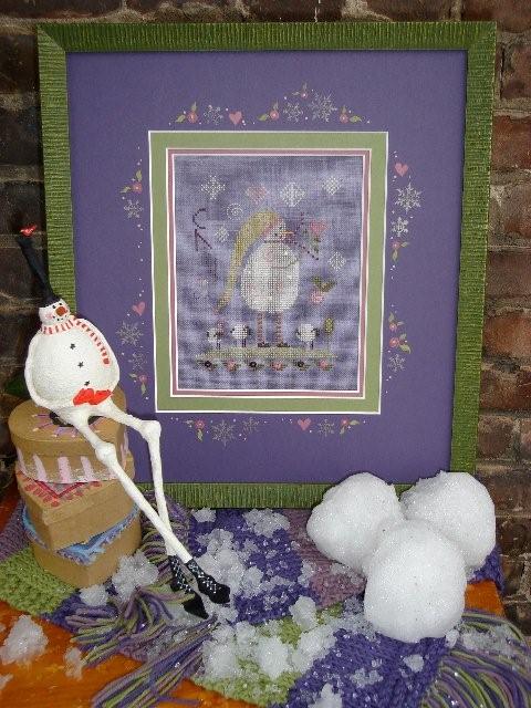 Purple Snowman