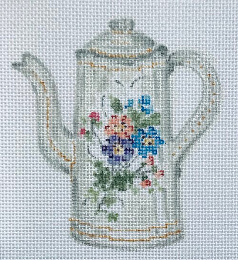 White and Gold Kettle