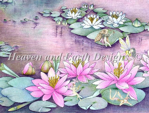 Fairies on Waterlilies