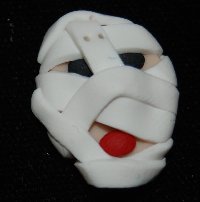 October Mummy Button