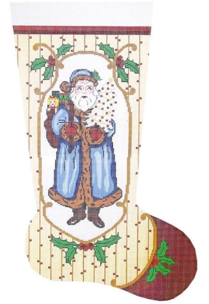 Old Time Santa/Blue Stocking