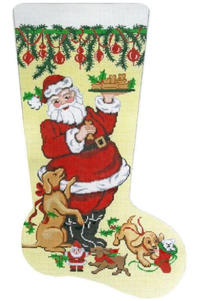 Santa w/Treats Stocking