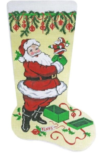 Santa w/Mini Santa Stocking