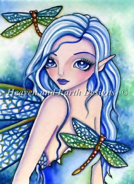 Blue Dragonfly - Quick Stitch