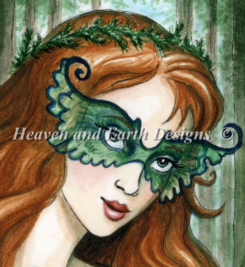Faces Green Lady