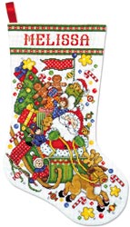 Santa & Sleigh Stocking