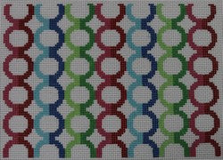 Clutch - Pink Blue Green Circles