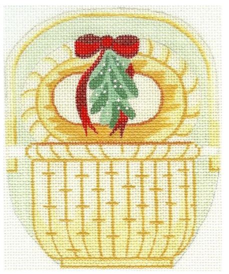 Nantucket Christmas Holly Basket