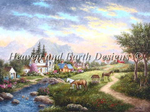 Sunset Over the Pasture