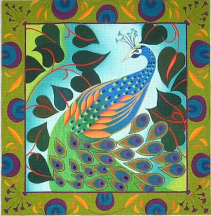 Peacock w/Border