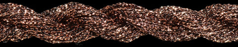 911454 Chocolate Mocha - Braid #12 Overdyed Metallic