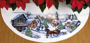 Sleigh Ride Tree Skirt
