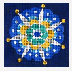 Blue Pinwheel Single