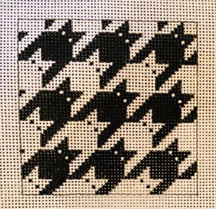 Houndstooth Kitty Black/White  