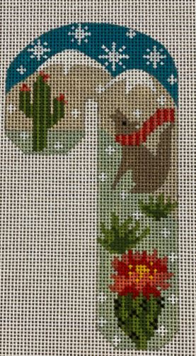 Cactus Coyote Candy Cane