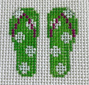 Mini - Green Flip Flops