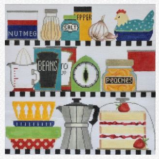 Retro Kitchen Shelves