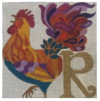 Golden Letters - R for Rooster