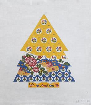 Yellow/Blue Floral Tree