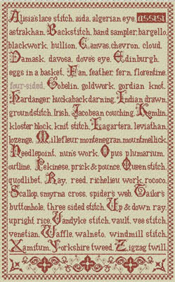 Needleworker's Abecedarius