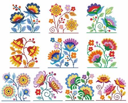 Jacobean Flowers